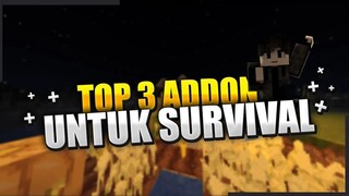 TOP 3 ADDON MCPE 1.16 UNTUK MEMPERMUDAH SURVIVAL KALIAN #bestofbest #minecraft