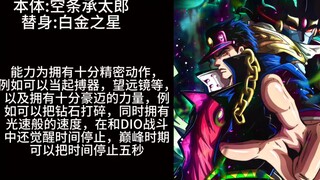 JOJO的奇妙冒险角色TOP20战力排行（个人向）