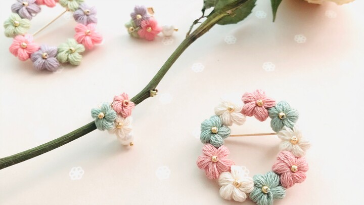 First Encounter Accessories Series “Puff Pastry Flower” – Crochet Tutorial for Style C – Gongxi Hand