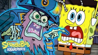 SpongeBob Gets Attacked by Ghost Pirates! 🏴‍☠️ | "Ghoul Fools" Full Scene | SpongeBob