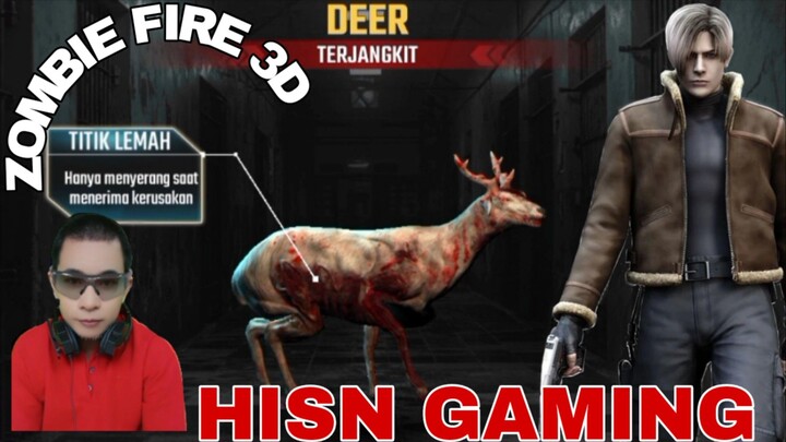game zombie fire 3D  , ada karakter baru, hewan kijang zombie.  tembakkk