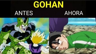 GOHAN: Antes vs Ahora | dragon ball z vs super comparación | #dragonballmemes