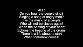 Do You Hear the People Sing? (+ reprise) Lyrics