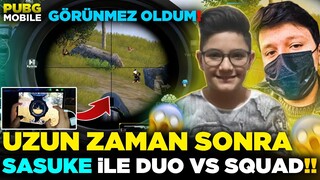 UZUN ZAMAN SONRA SASUKE ile DUO VS SQUAD!! 👑 GÖRÜNMEZ OLDUM Pubg Mobile