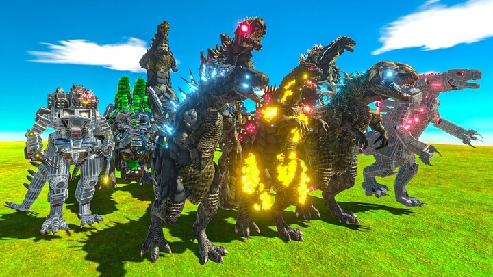 PERTARUNGAN PARA GODZILLA YANG PALING KUAT!! | ANIMAL REVOLT BATTLE SIMULATOR ARBS
