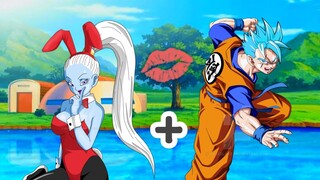 Dragon ball characters in kissing mode ❤️#dbs #viral #trending #goku #beijo #vegito #kefla