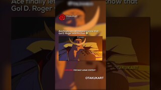 Ace finally lets Whitebeard know that Gol D. Roger was his dad 😭 #anime #animeedits #shorts