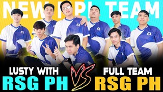 RSG PH NAGKALABAN-LABAN SA RANK! [NEW MPL TEAM] | RSG PH with Lusty vs FULL TEAM RSG ~ MOBILE LEGEND