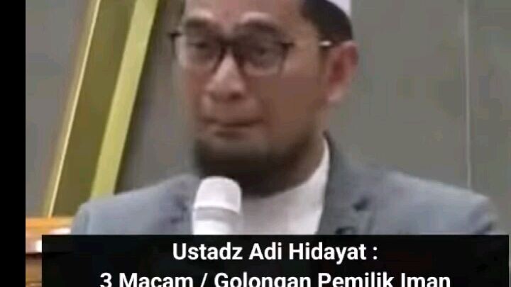 3 macam golongan pemilik iman ustadz adi hidayat