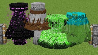 1000 đột biến endermen + 1000 đột biến da trắng + 1000 đột biến dây leo + 1000 thây ma đột biến = ??