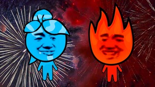 On the Qixi Festival, Laofanqie played games with himself