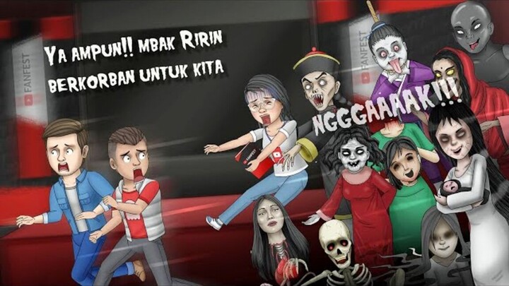 Dikejar Fans Hantu - Youtube Fanfest  Kartun Lucu, Kartun Hantu, Animasi Horor #