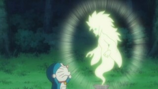 大雄逃避生活躲在后山不愿意出来，蓝胖子召唤山之心灵拯救大雄
