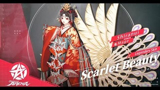 ⭐Onmyoji Arena⭐ (4K) Legendary Skin Shiranui - Bất Tri Hỏa với trang phục mạ vàng cấp nạp 9 !