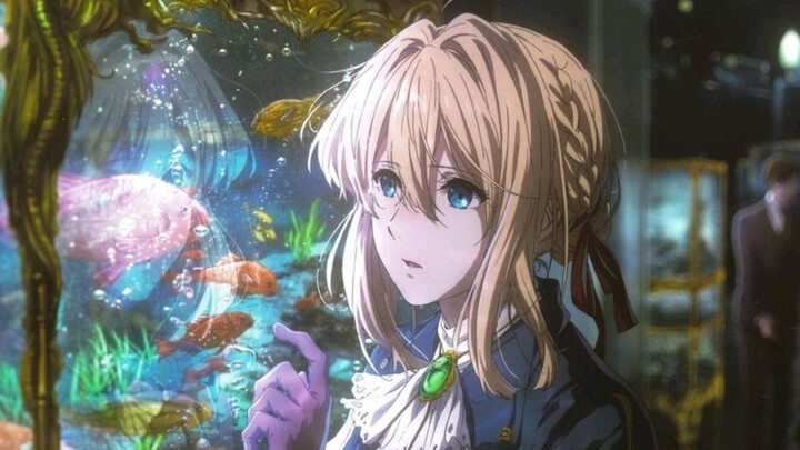 Singing with tears in Violet Evergarden OP sincerely
