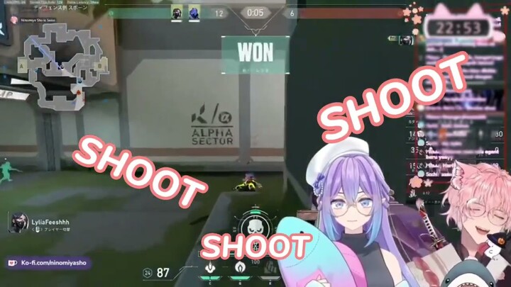 JUST SHOOT!!! Stress moment w/ @lyliaroseech    #valorant #valorantclips #vtuber