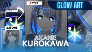 Akane kurokawa glow art speed paint