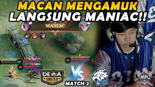 SANG MACAN LANGSUNG MENGAMUK, MANIAC DIBALAS MANIAC!! - EVOS VS DEWA MATCH 2