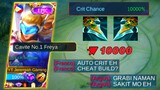 THE NEW CRITICAL ITEM HACK! | NEW INSANE DAMAGE | FREYA BEST BUILD 2022 | MUST TRY!!! | MLBB