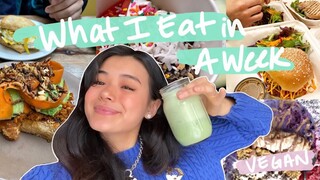 what i eat in a SUPER BUSY week 🍔(vegan!!)