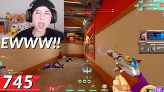 SEN Sacy Reacts To a Insane 1v4 Clutch by SEN Pancada| Most Watched VALORANT Clips Today V745