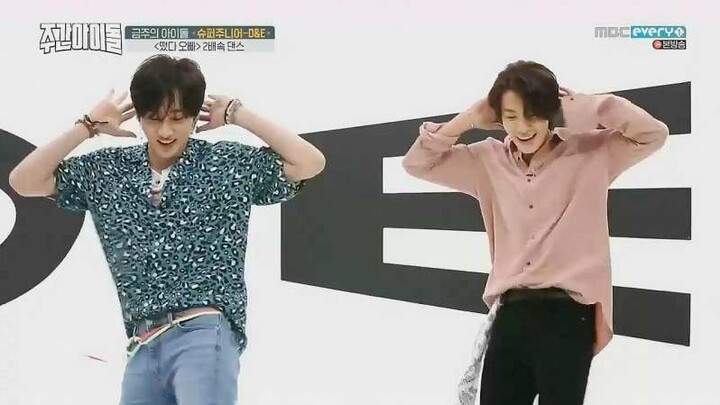 Eunhyuk and Donghae take on a double-speed dance challenge; D&E's debut track makes older brothers s