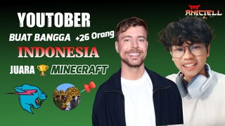Kreator Indonesia JUARA 1 Event Minecraft Mr Beast