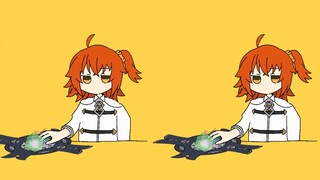 [FGO/Handwritten Trace] Gudako's Strong Wind Slicked Back Hair