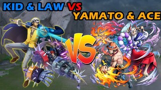 Cuma Law Yang Bisa !! Kid & Law Onigashima Ratakan Ace & Yamato | One Piece Bounty Rush