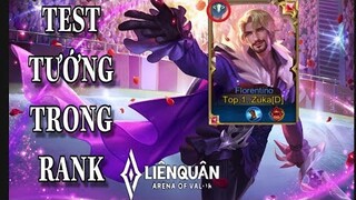 Lần Đầu Chơi Florentino Của TOP.1 Zuka Ở Rank Cao Thủ 102 Sao  - Liên Quân Mobile