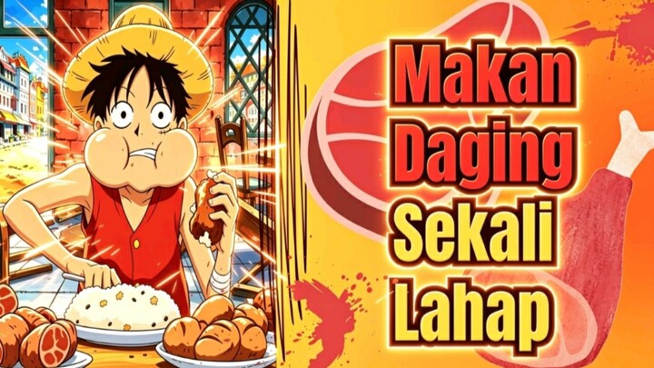 Alasan Gila Luffy Lahap Makan Daging Utuh, Ternyata Ini Maksud Oda! 🤯🍖😱