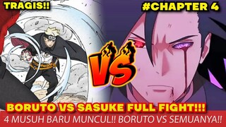 BORUTO TWO BLUE VORTEX CHAPTER 4  - BORUTO VS SASUKE "TSUMEAKA" FULL FIGHT !! MUSUH BARU MUNCUL