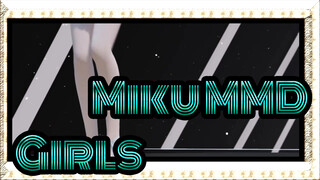 [Miku MMD] Girls / Peach Miku / Bun Is the Cutest