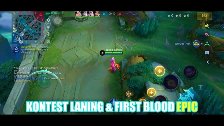 Kontest Laning & First Blood Epic