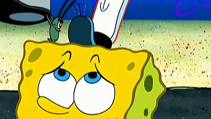 Mr. Krabs was so absorbed in playing the drums that he broke his own claws