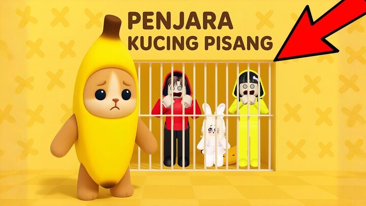 Yuta, Mio Dan Baby Celine Kabur Dari Penjara Banana Cat Yang Lucu  ROBLOX