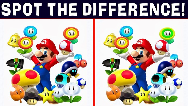 Can You Spot The Odd One Out #53 | Spot The Three Difference Super Mario Quiz