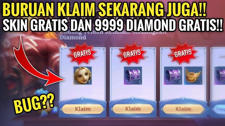 TRIK AMBIL SKIN & 9999 DIAMOND GRATIS DI EVENT UNDANG TEMAN KEMBALI MOBILE LEGEND 2022 - MLBB