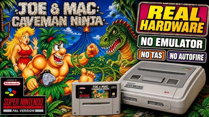 [SNES][PAL] Joe & Mac: Caveman Ninja in Real Hardware