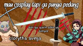 PENGIN BUAT PEDANG YG SIMPLE BUAT COSPLAY❔❔DUH SINI AKU BUATIN NIH BUAT KLEAN YG INGIN BELAJAR MAKER