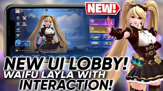 NEW UI LOBBY PROJECT NEXT WITH LAYLA INTERACTION! | MLBB NEW UPDATE