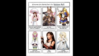 6 characters to voice act meme but I added 2 extra bonus characters inside