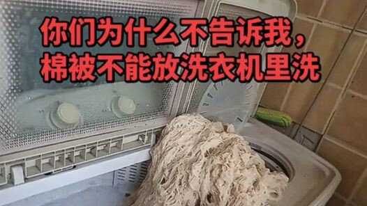 【Zhi Ren TV】Tại sao các bạn không nói với tôi rằng chăn bông không được cho vào máy giặt giặt