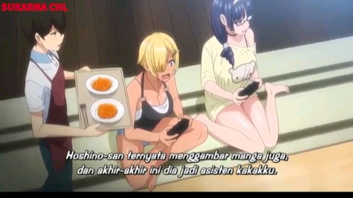 Hoshino mampir kerumah Yuu untuk jadi asisten nya Reika (Heart Mark Oome) Episode 2