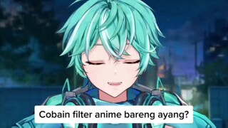 Cobain filter anime bareng ayang!