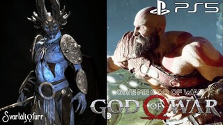 Svartáljǫfurr Boss Fight Give Me God of War on PS5 60fps