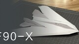 F90-X membuat video tutorial penerbangan kertas glider pesawat kertas