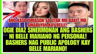 DONBELLE UPDATES|OGIE DIAZ SINERMONAN ANG BASHERS NI BELLE MARIANO|BASHERS NAGSORRY KAY BELLE