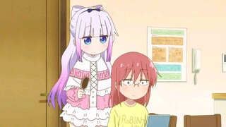 Kanna chan doing hairstyle for miss kobayashi (mkdm)