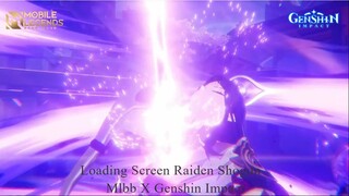 Loading Screen Raiden Shogun Mlbb X Genshin Impact by Gumihou